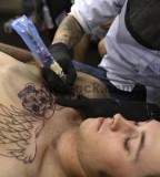 Skull and Wings Chest Tattoo Designs - Tattoo Designs for Men