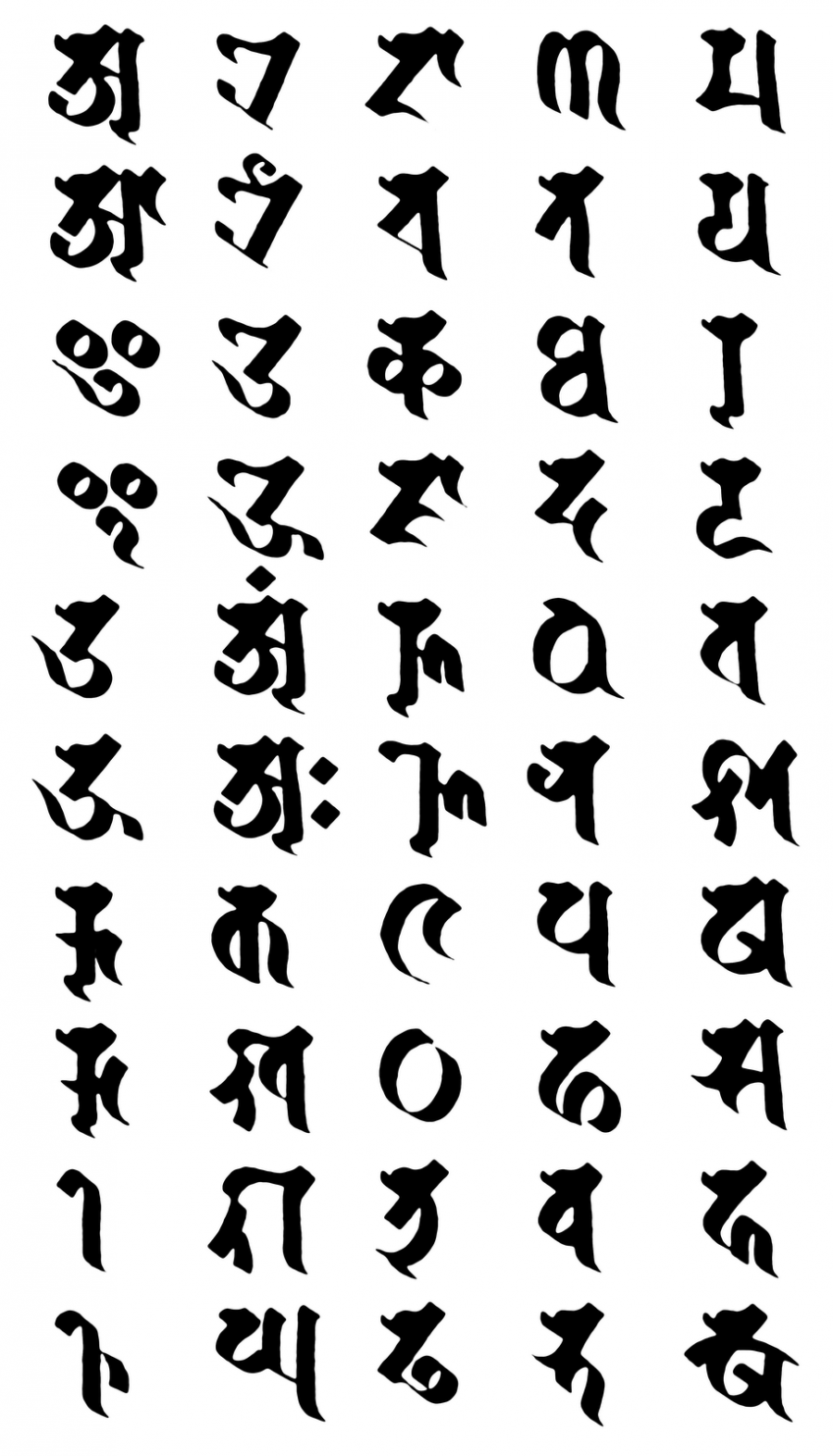 Visible Mantra Sanskrit Script Tattoo