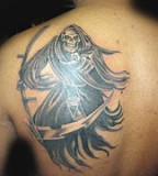 Amazing Death Back Tattoo [NFSW]