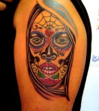 Santa Muerte Emblem Tattoo Design - | TattooMagz › Tattoo Designs / Ink