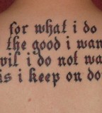 Beautiful Holy Bible Scripture Tattoos for Girls