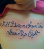 Sweet Quote Scripture Tattoo for Girls