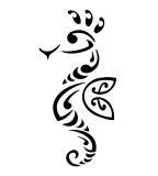 Cute Seahorse Tattoo Image