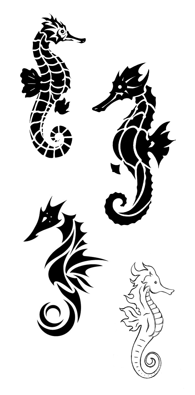 Tattoos Meaning Strength – Seahorse Tattoo Design