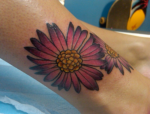 Elegant September Birth Flower Tattoo for Girl