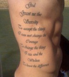 Side Body Tattoo Ideas - Religious Tattoo