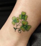 Celtic Shamrock Clover And Trinity Knot Tattoos