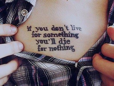 Short And Inspirational Quotes Tattoos About Life