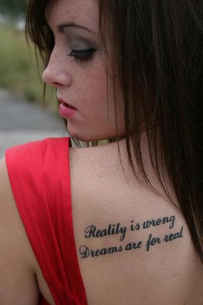 Short Tattoos Quotes About Dreams For Women