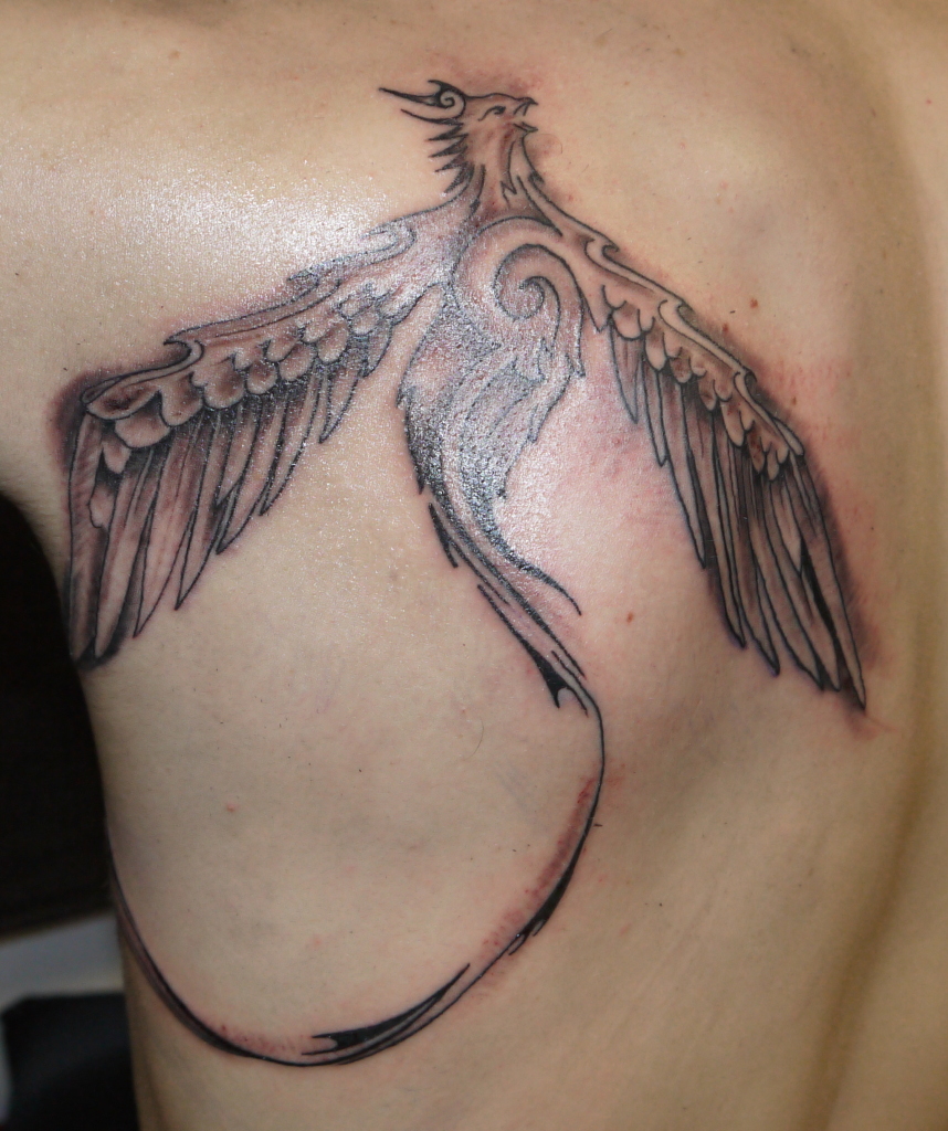Peacock Tattoo Design on Shoulder Blade for Men - | TattooMagz › Tattoo