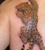 Awesome Tiger Tattoo Design on Shoulder