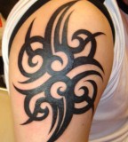 Tribal Shoulder Blade Tattoo Ideas For Men