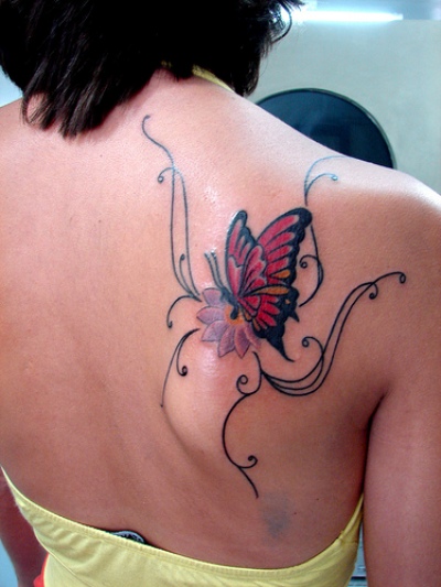Colorful Swirly Butterfly Tattoo Designs for Women – Butterfly Tattoos