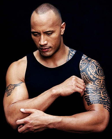The Rock’s Half-Sleve Polynesian Tribal Tattoo Design – Tattoos for Men