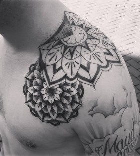 shoulder mandala tattoos