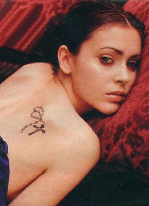 Cross Back Tattoos Lower Back Tattoos for Women