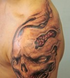 Shoulder Tattoos For Men - Skull Shoulder Tattoo
