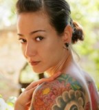 Chrysanthemum Shoulder Tattoos for Woman