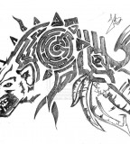 Wolf Shoulder Tattoo Design