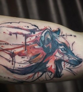 sketch-style-wolf-tattoo