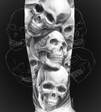 Sketch of Skull Tattoo Meaning And Designs