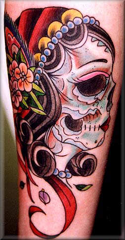 Skull Tattoos Girly Design