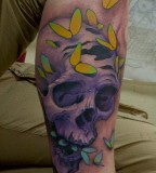 Tattoo of Skull And Butterfly Design