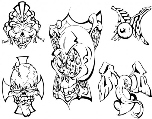 Skulls And Mo Tattoo Sketches for Tattoo Design - | TattooMagz › Tattoo ...