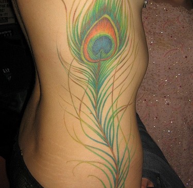 Peacock Feather Tattoo Photo (NSFW)