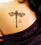 Dragon Fly Tattoo Design for Women