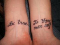 Simple Quotes Tattoo Design on Wrist