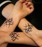 Symbolic Tribal Tattoos On Wrist