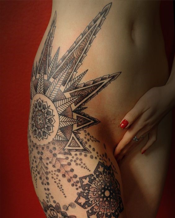 snowflake mandala tattoo