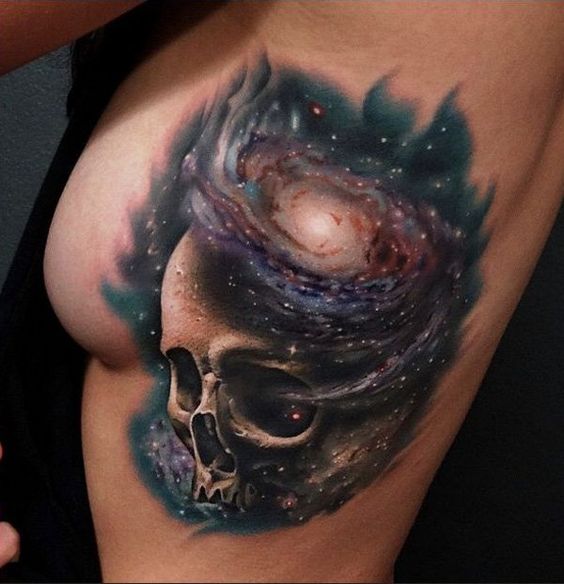 space-skull-tattoo