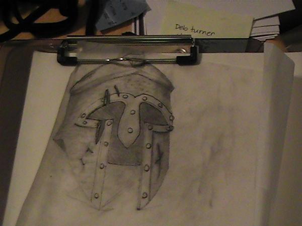Spartan Helmet Sketch