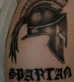 Sparta Helmet  Tattoo Picture