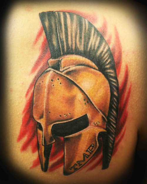 Fullcolored Sparta  Tattoo Picture