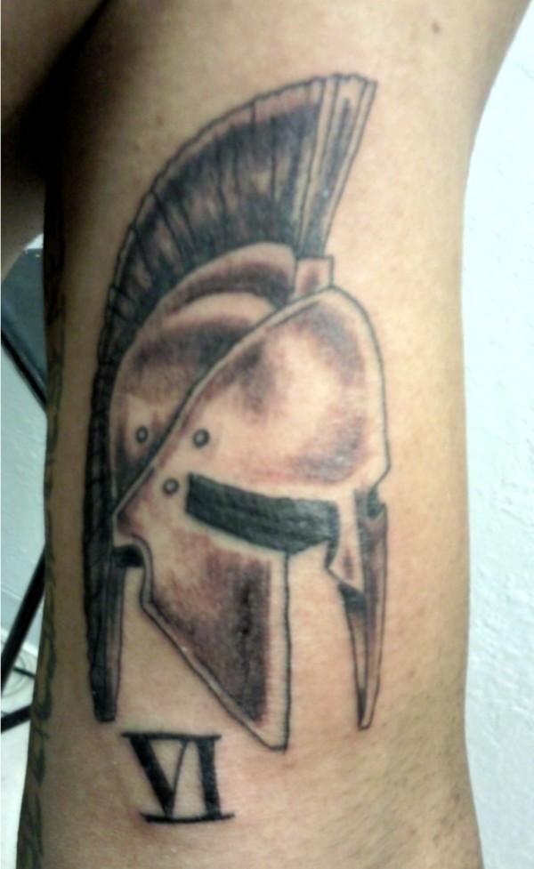 Spartan Helmet Tattoos On The Arm - | TattooMagz › Tattoo Designs / Ink