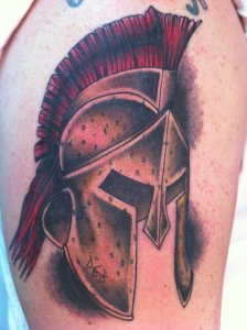 Spartan Helmet Tattoo