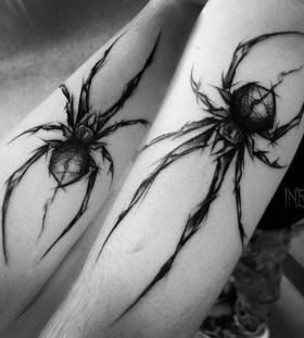spider-skecth-tattoo-by-inez-janiak