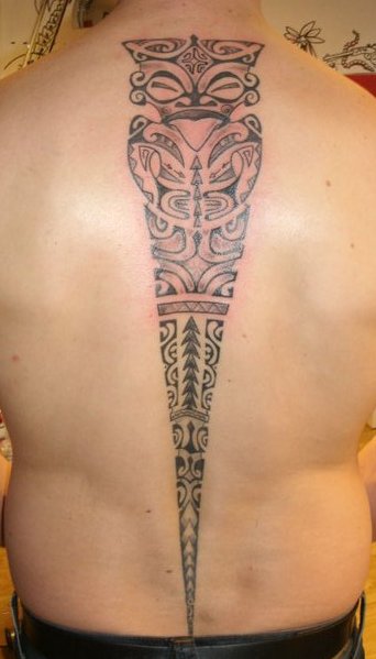 Classic Spine Tattoo Design for Women