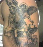 St Michael The Archangel - Upper Arm To Shoulder Tattoo