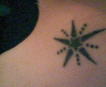 New Star Tattoo Back Of My Neck Photo