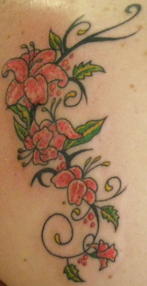 Flower Lilly Tattoo Design Ideas