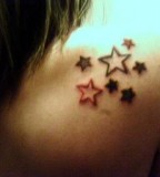 Cutest Star Tattoos On Girls Shoulder