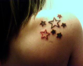 Cutest Star Tattoos On Girls Shoulder