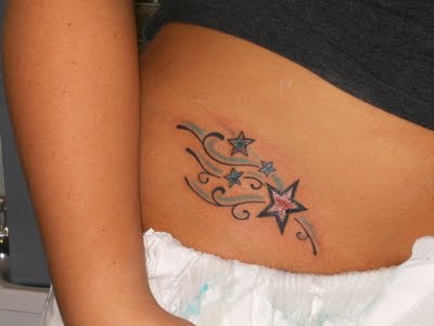 Star Tattoo Designs For Girls On Back