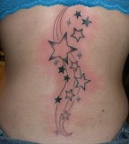Sweet Girl's Back Stars Tattoos