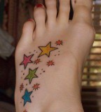 On Foot Stars Tattoos For Los Angeles Girls