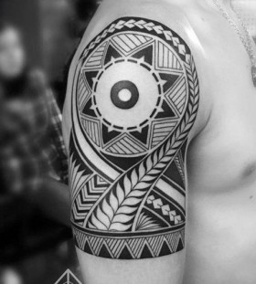 sun tribal tattoo